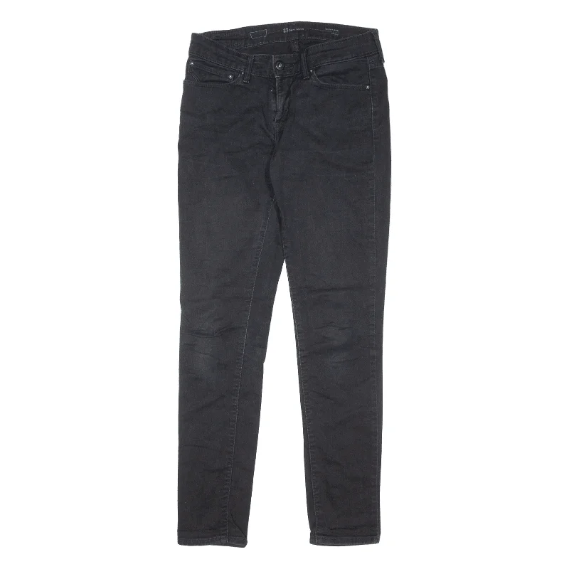 LEVI'S Modern Rise Womens Jeans Black Slim Skinny W27 L32 Chic Dark-Wash Skinny Jeans LEVI'S Modern Rise Womens Jeans Black Slim Skinny W27 L32 Chic Dark-Wash Skinny Jeans