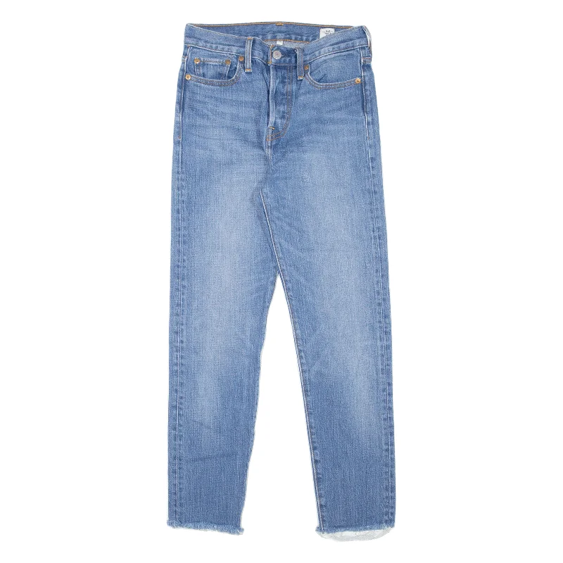 LEVI'S Womens Jeans Blue Slim Skinny Stone Wash W25 L27 Stylish Slim Fit Denim