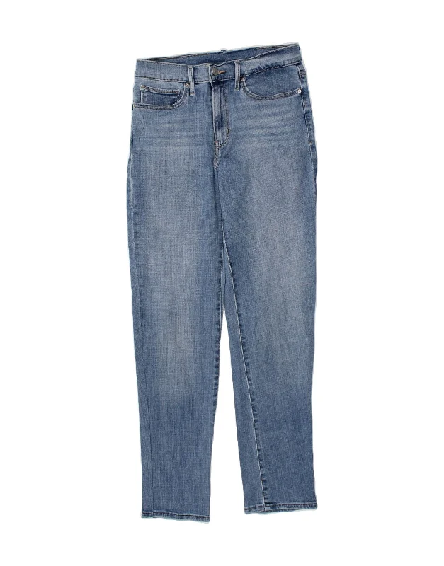 LEVI'S Womens Slim Jeans W30 L30 Blue Cotton Cozy Wide-Legged Jeans