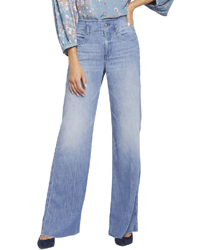 NYDJ High-Rise Teresa Hollywood Jean Stylish Shredded Denim Jeans