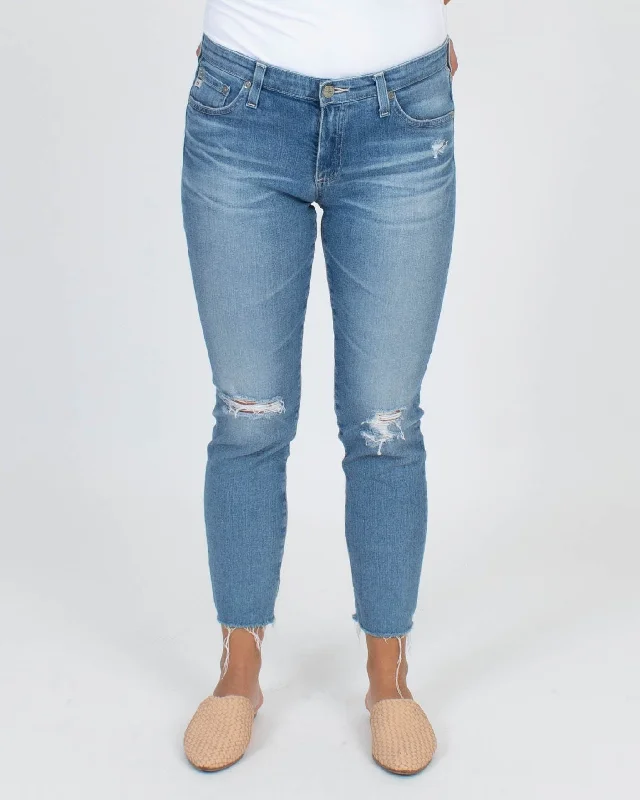 "Prima Crop" Jeans Comfortable Flare Leg Jeans