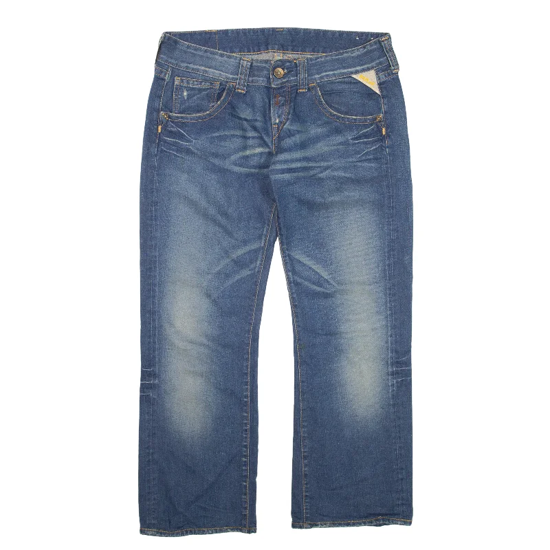 REPLAY Jeans Blue Denim Regular Bootcut Womens W34 L28 Stylish Bootcut Denim Jeans