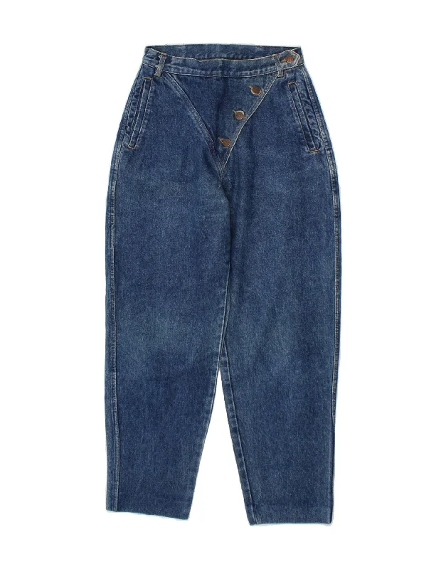 SPITFIRE Womens High Waist Tapered Jeans W30 L28 Blue Cotton Trendy Classic Fit Jeans SPITFIRE Womens High Waist Tapered Jeans W30 L28 Blue Cotton Trendy Classic Fit Jeans