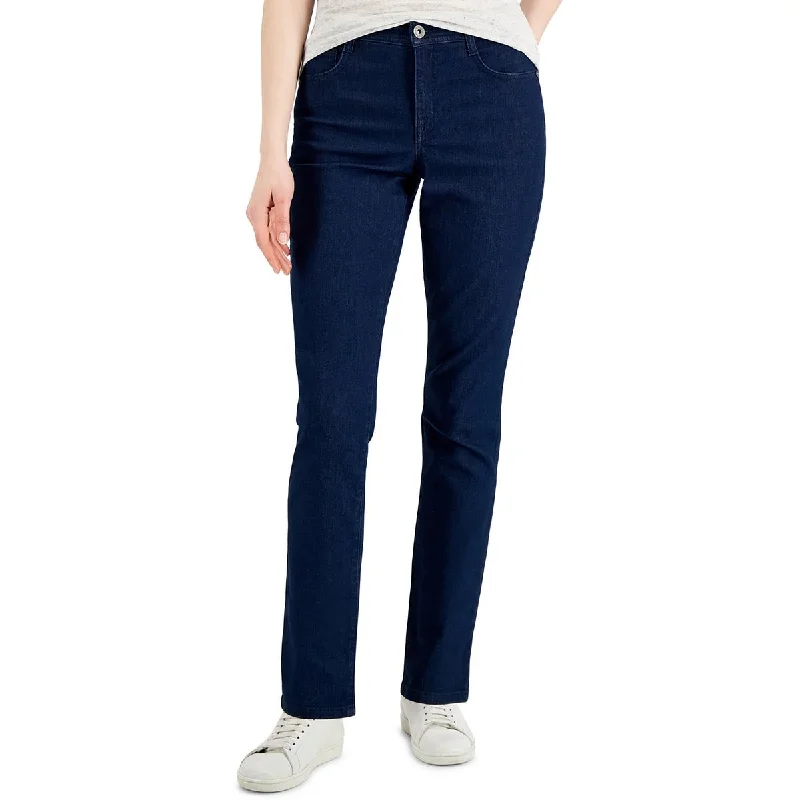 Style & Co. Womens Petites Denim Slim Jeans Elegant Tapered Leg Denim