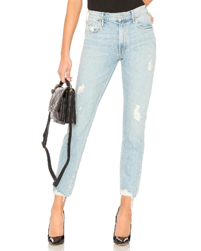 "The Flirt Ankle Fray" Jeans Trendy Plus Size Jeans