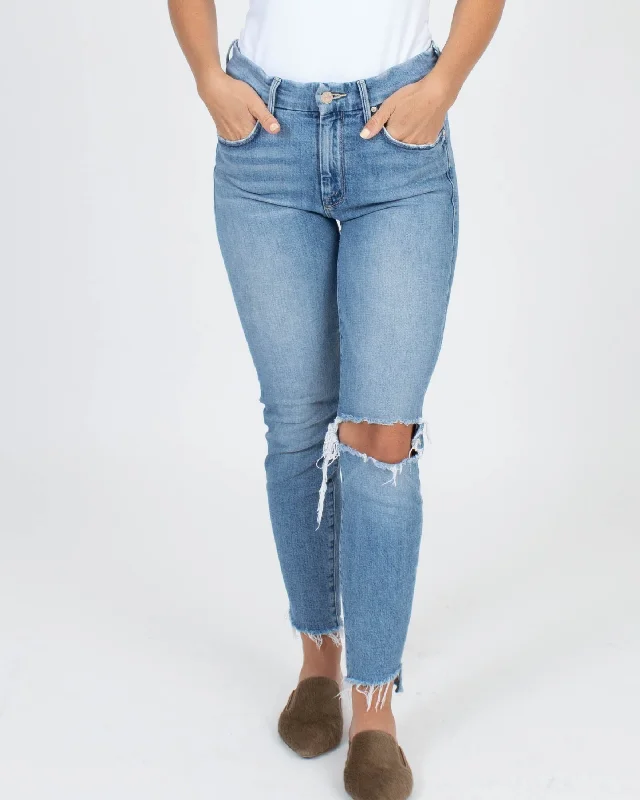 "The Looker Ankle Step Fray" Jeans Elegant Raw Hem Jeans