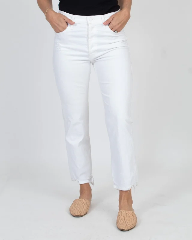 "The Tomcat" Distressed Straight Leg Jeans Trendy Cut-Off Denim Shorts