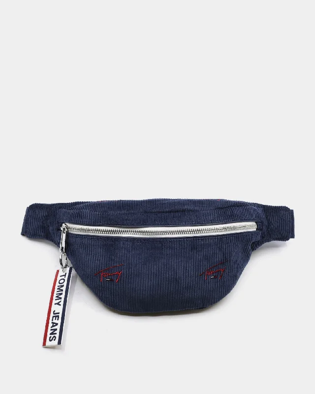 Tommy Jeans TJ Logo Tape Bumbag Cord Multi-Coloured Comfortable Mid-Rise Jeans