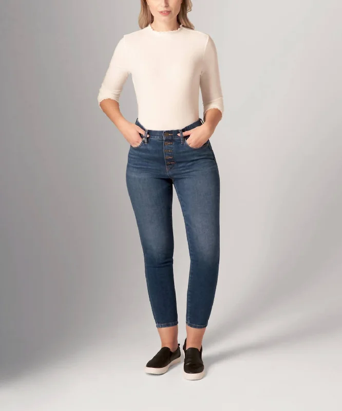 Valentina Skinny Jean In Tribeca Blue Elegant Dark-Wash Bootcut Jeans