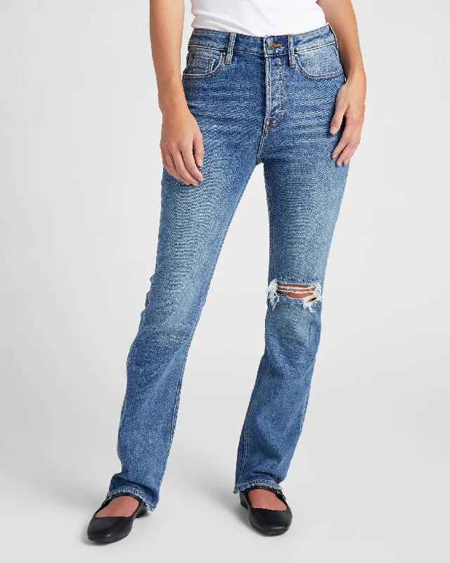 Ace High Rise Straight Leg Jeans Stylish Cargo Style Jeans