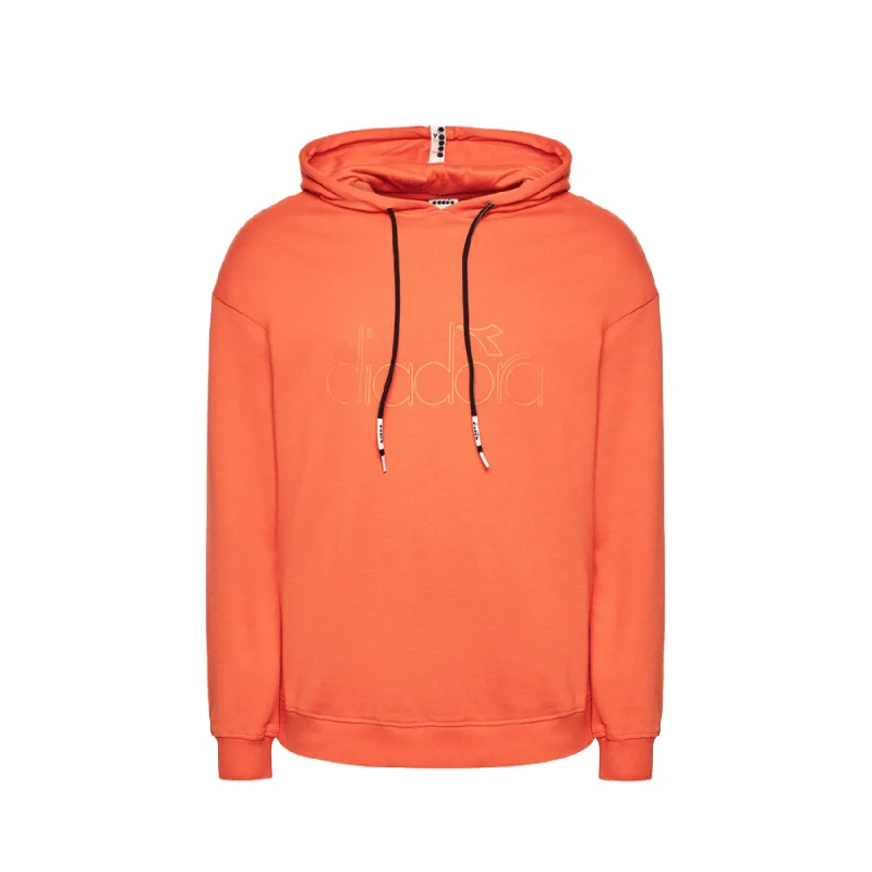 Hoodie Diadora HD - Red Tigerlily Hoodie with Patch Decorative Personalized