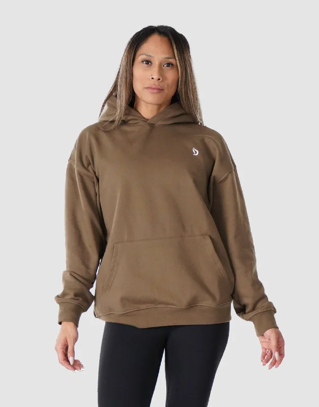 All Day Heavyweight Oversized Hoodie Hoodie with Front Slit Layering Stylish