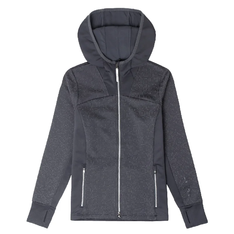 Ariat Womens Lumina Full Zip Sweatshirt Ebony Hoodie with Slim Fit Tailored Modern