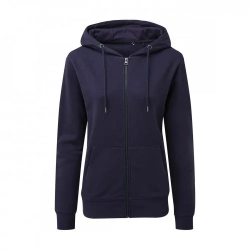 Asquith & Fox Womens/Ladies Zip-Through Organic Hoodie Hoodie with Print Artistic Unique