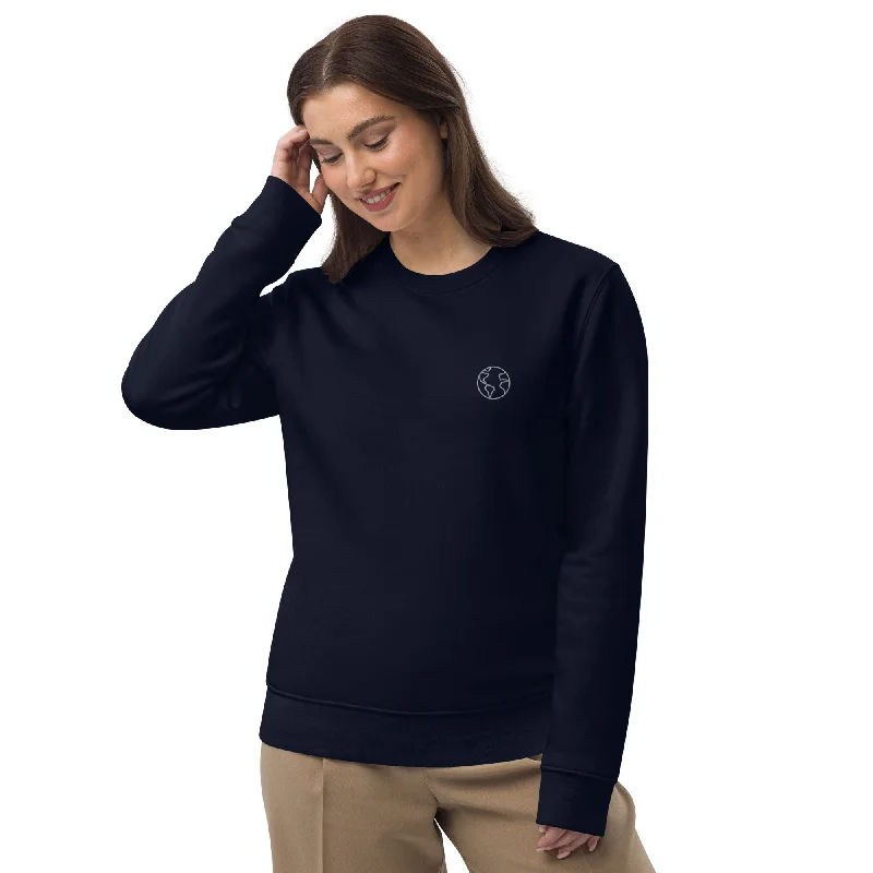 Basic Earth Organic sweatshirt Hoodie with Embroidery Detailed Premium