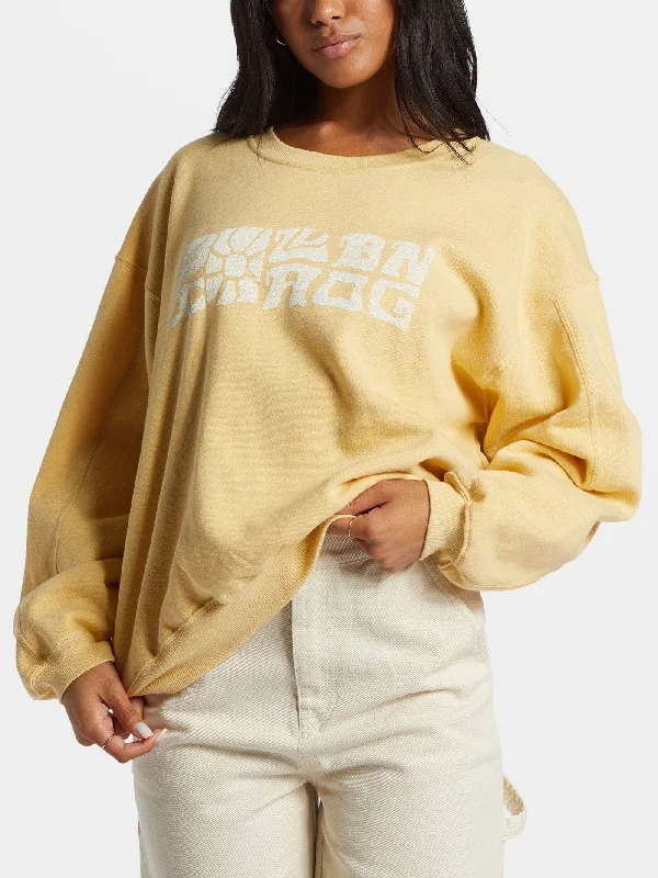 Twisties Kendall Crewneck Sweatshirt Hoodie with High-Low Hem Asymmetrical Trendy