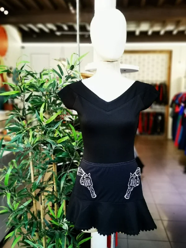 Black Guns Skirt denim skirt classic