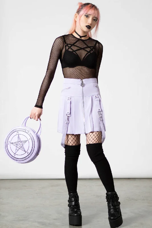 Blaire B*tch Mini Skirt [PASTEL LILAC] denim skirt classic