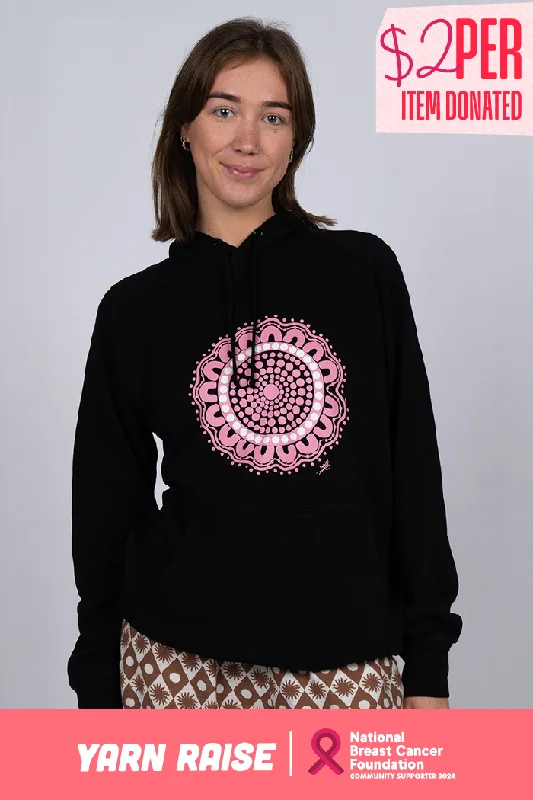 Boobie Sista Black Premium Cotton Blend Unisex Hoodie Hooded Sweatshirt Casual Wear Street Style