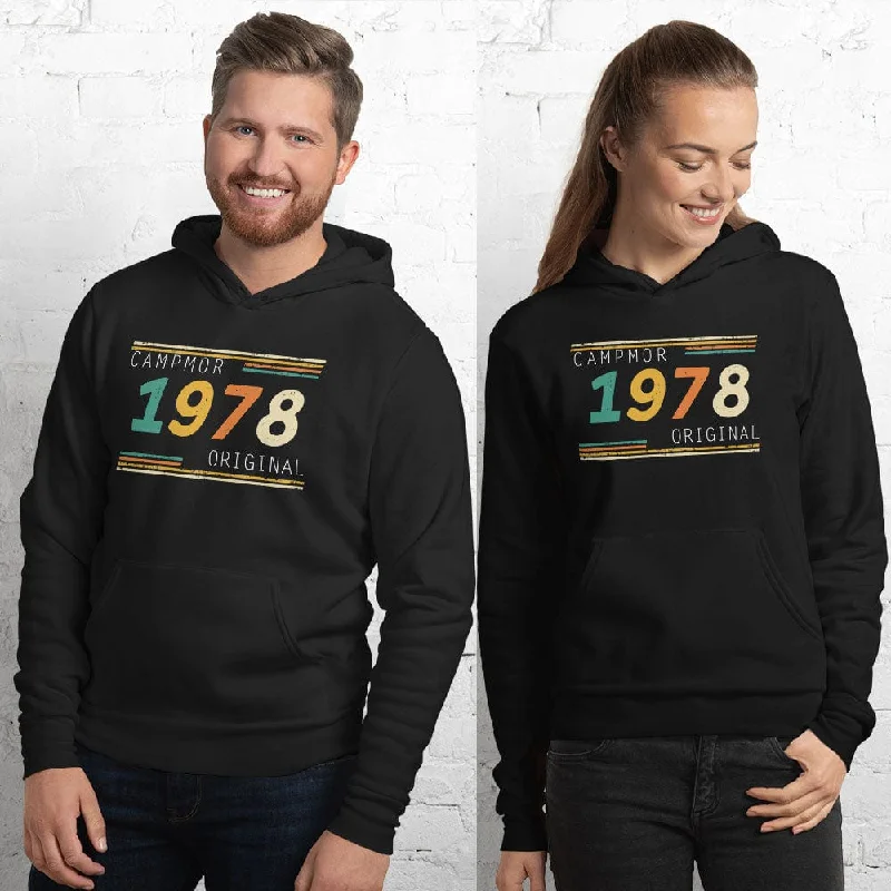 Campmor 1978 Logo Original Hoodie Hoodie with Drawcord Adjustable Secure