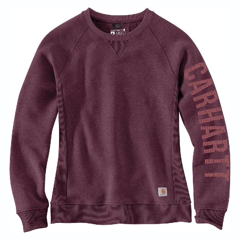 Carhartt Women's Relaxed Fit Midweight Crewneck Block Logo Sleeve Graphic Sweatshirt Hoodie with Crew Neck Simple Timeless Carhartt Women's Relaxed Fit Midweight Crewneck Block Logo Sleeve Graphic Sweatshirt Hoodie with Crew Neck Simple Timeless