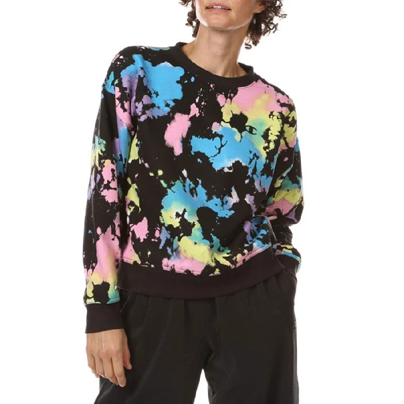 Champion Women's Splatter Print Fleece Sweatshirt Hoodie Sweatshirt Pullover