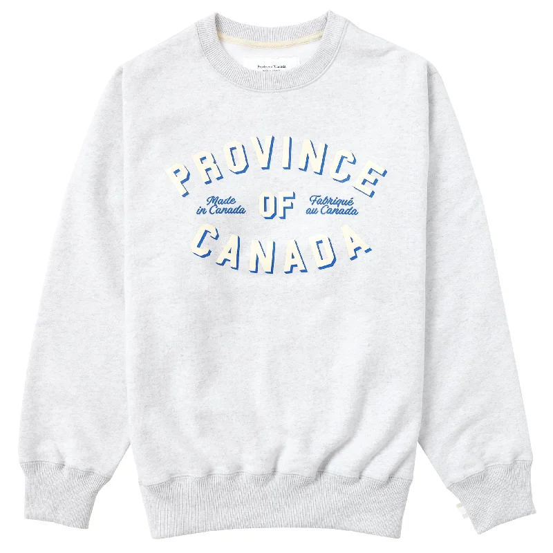 Classic Logo Fleece Sweatshirt Cloud - Unisex Hoodie with Hem Contrast Bold Stylish