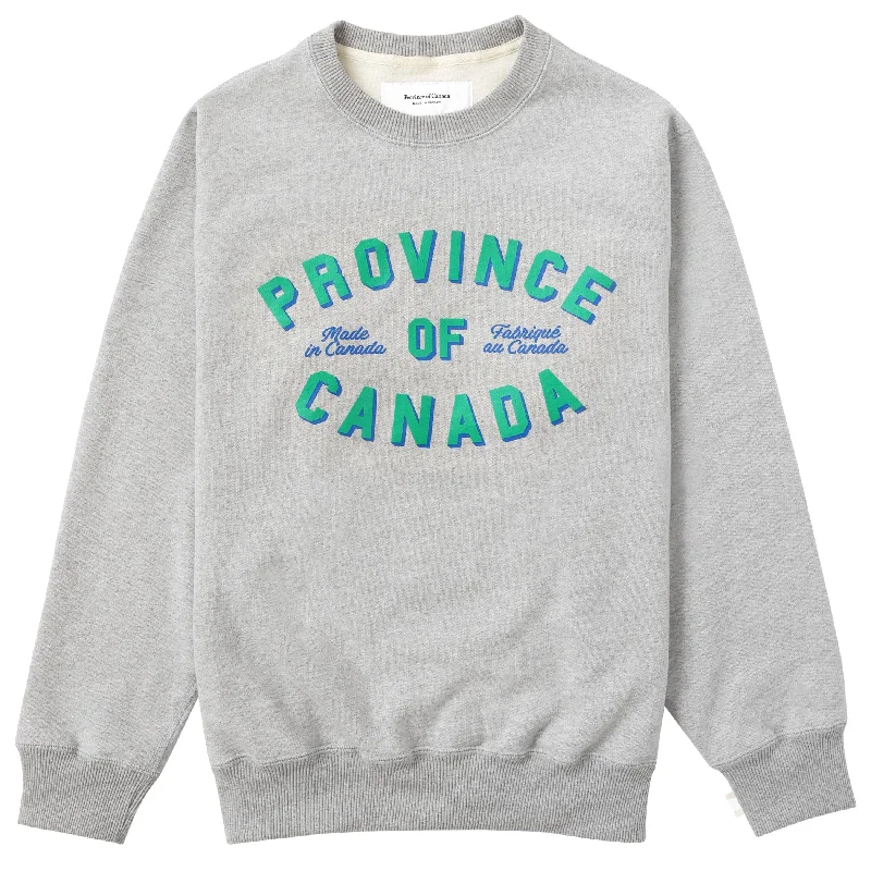 Classic Logo Fleece Sweatshirt Heather Grey - Unisex Hoodie with Oversized Fit Loose Comfortable