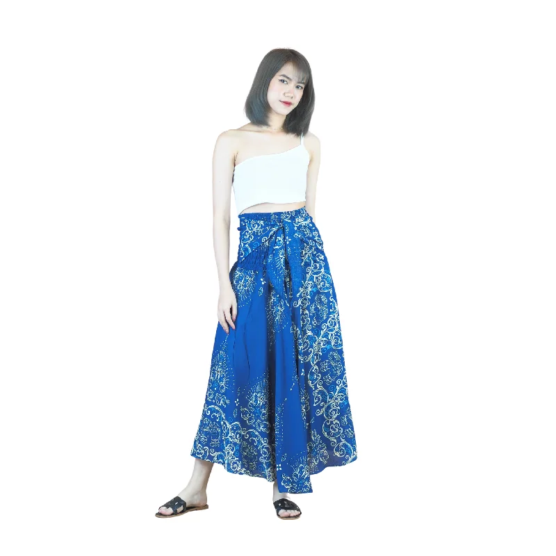 Cosmo Royal Elephant Women's Bohemian Skirt in Blue SK0033 020307 05 linen skirt natural