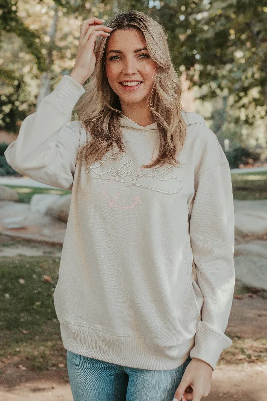 Cappuccino Crossover Hoodie Hoodie with Toggle Buttons Decorative Unique