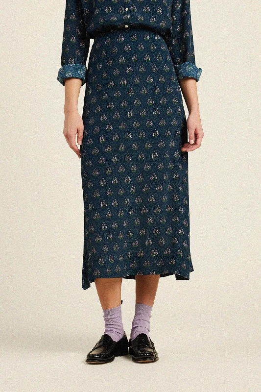 Demi Skirt ~ Coastal Mosaic denim skirt durable