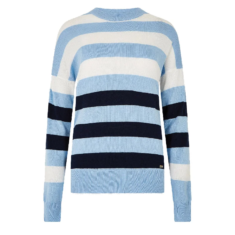 Dubarry Womens Aranmore Sweatshirts Light Sky Cotton Hoodie Fleece Lining Warmth