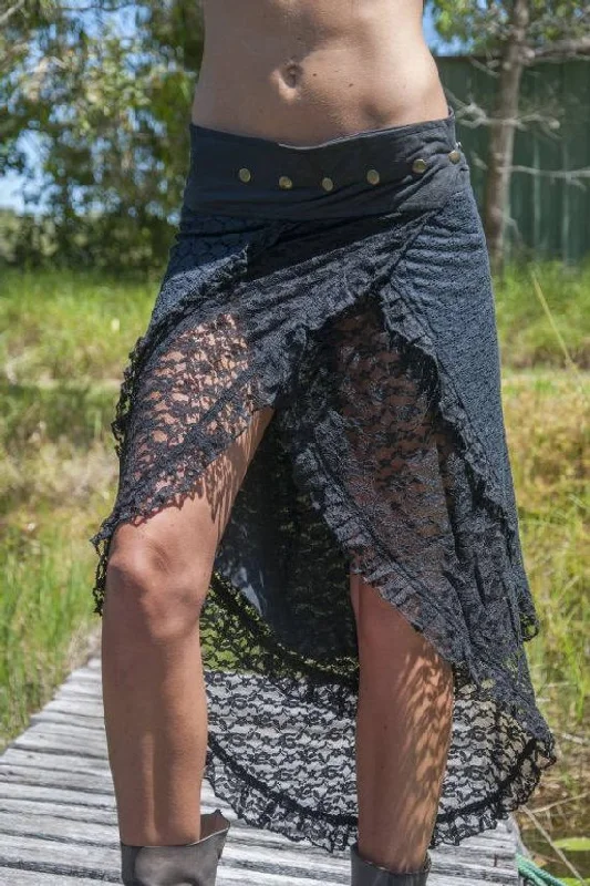 GAIA SKIRT linen skirt natural