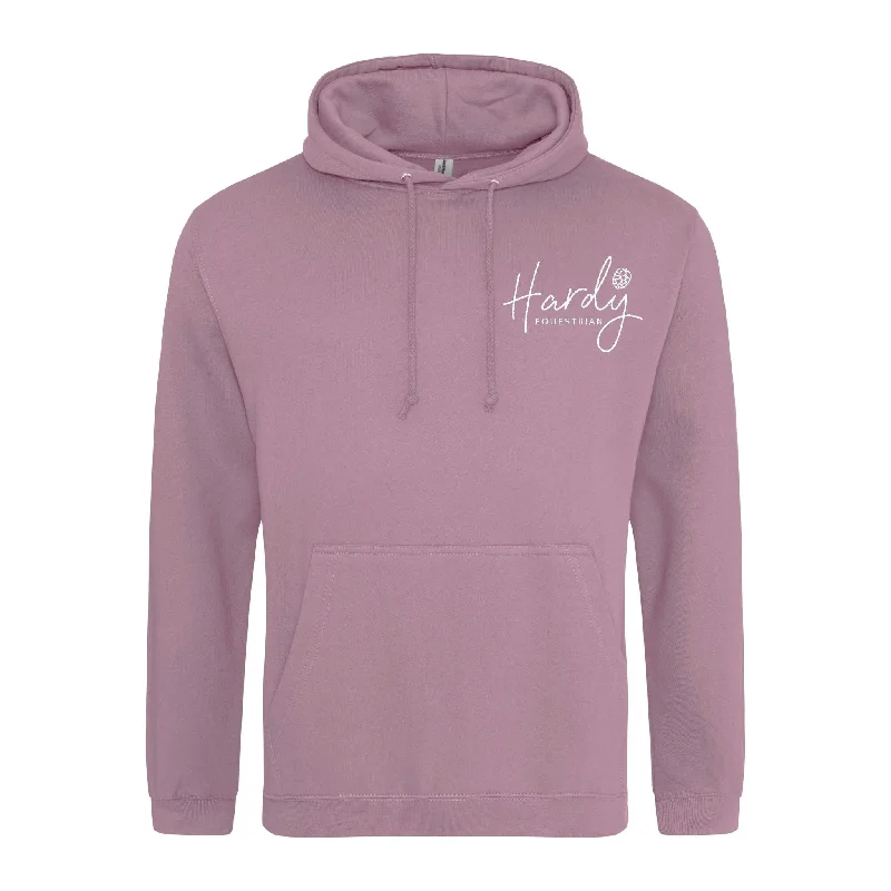 Hardy Equestrian Women's Ash Ice Wine Hoodie Hoodie with Exposed Zipper Edgy Industrial