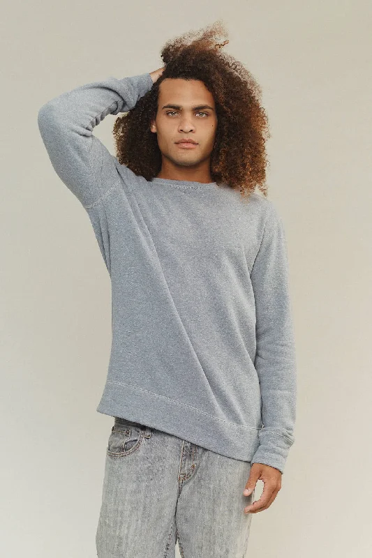 Heathered Fleece Tahoe Sweatshirt Hoodie with Elastic Cuffs Stretchable Comfortable
