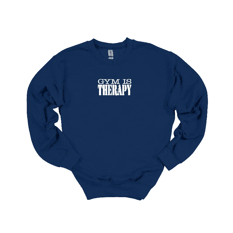 Gym Is Therapy Sweatshirt Hoodie with Pastel Soft Subtle