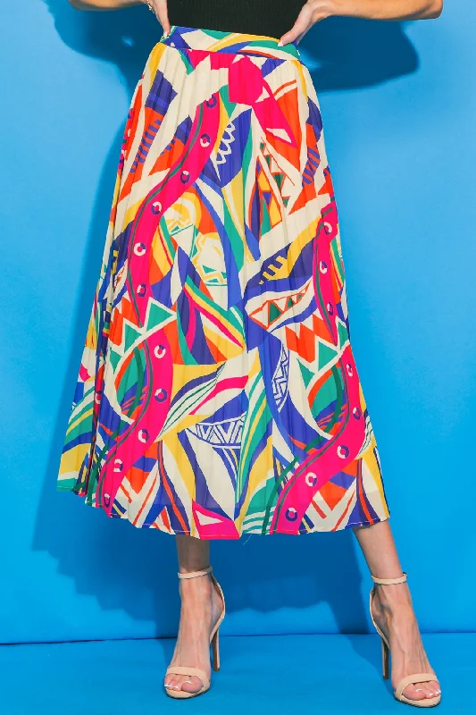 YOURS & MINE WOVEN MIDI SKIRT spandex blend skirt