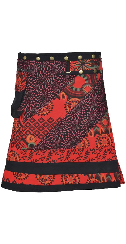 ladies-fashion-multicolor-wrap-round-hippy-popper-skirt-lmn6071 corduroy skirt comfortable