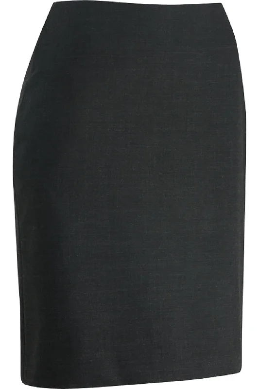 Ladies' Russel Straight Skirt - Charcoal Marl chiffon skirt airy
