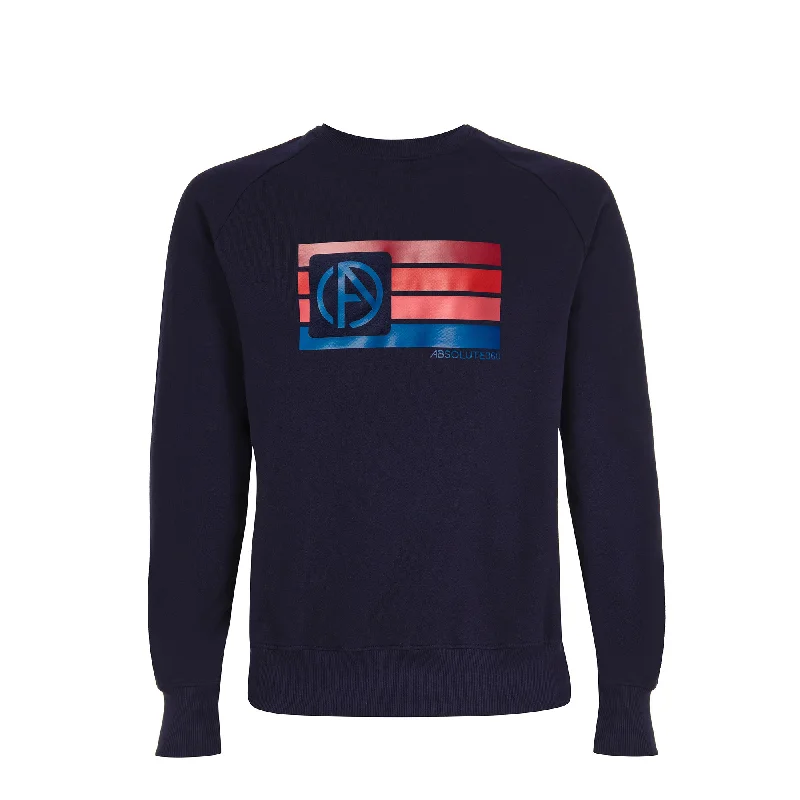 Line Logo Sweatshirt Hoodie with Hem Elastic Stretchable Comfortable