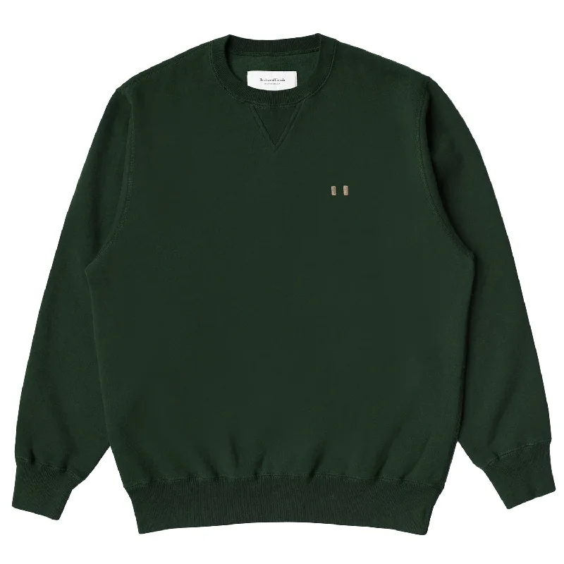 Lounge Fleece Sweatshirt Forest - Unisex Hoodie with V-Neck Classic Versatile