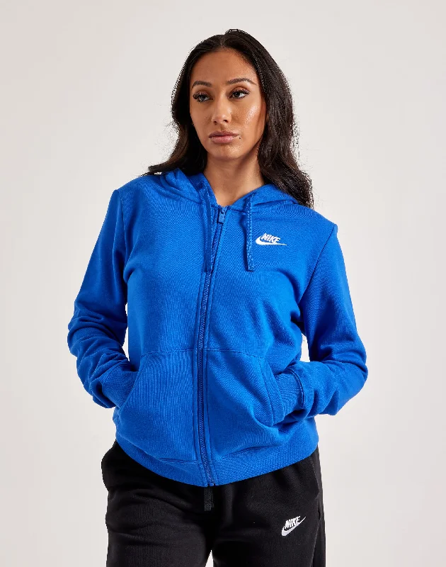 Nike Club Fleece Full-Zip Hoodie Hoodie with Thumb Holes Functional Cozy