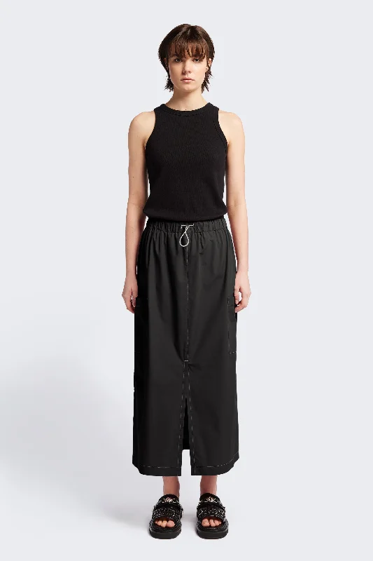 Opus Elasticated Skirt Black silk skirt elegant