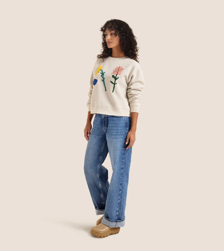 Port Crew Basquiat Sweatshirt Hoodie with Set-In Sleeves Structured Classic