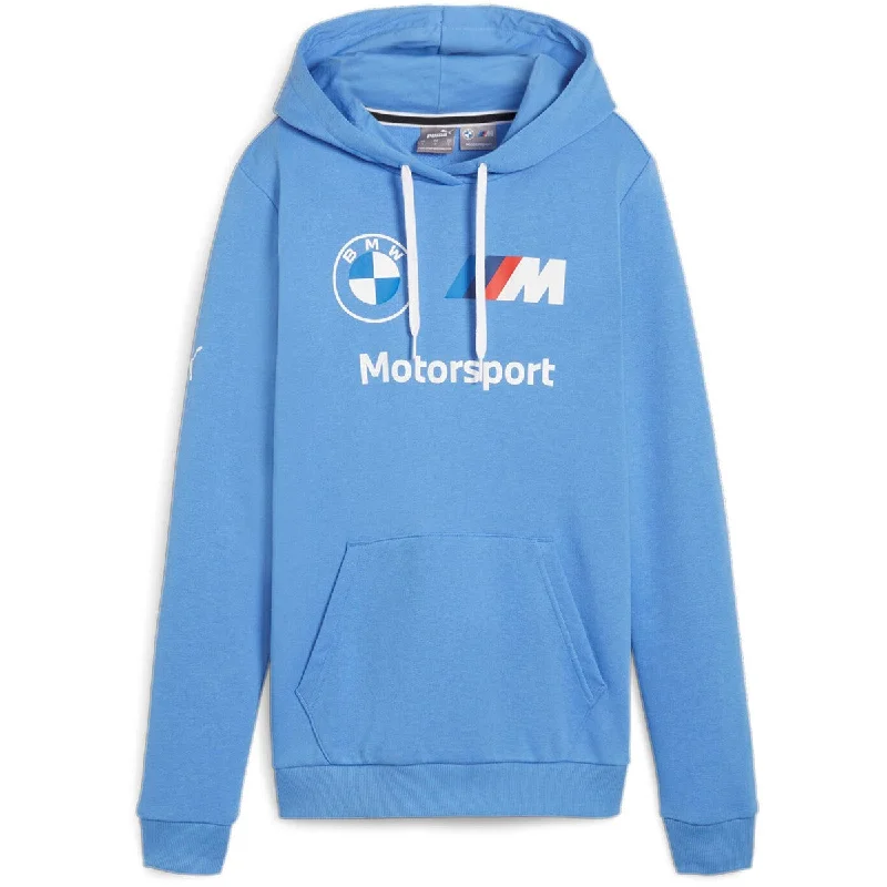 PUMA Women's Standard BMW M Motorsport Essentials Logo Fleece Hoodie Hoodie with Rolled Sleeves Casual Relaxed PUMA Women's Standard BMW M Motorsport Essentials Logo Fleece Hoodie Hoodie with Rolled Sleeves Casual Relaxed