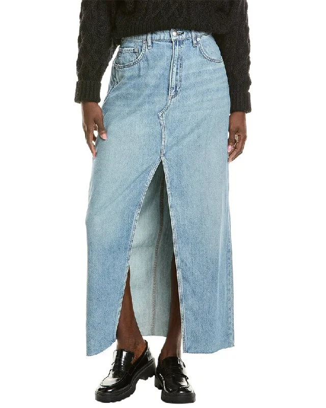 rag & bone Featherweight Avery Maxi Skirt wool skirt sturdy