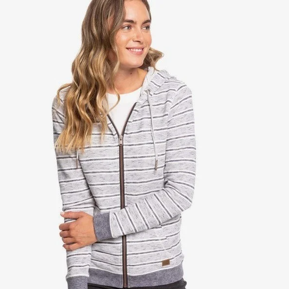 Roxy Trippin Zip-Up Hoodie Hoodie with Earth Tones Natural Calm