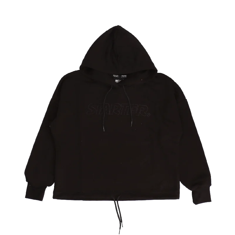 Comfy Hoodie - Black Hoodie with Contrast Stitching Detailed Premium