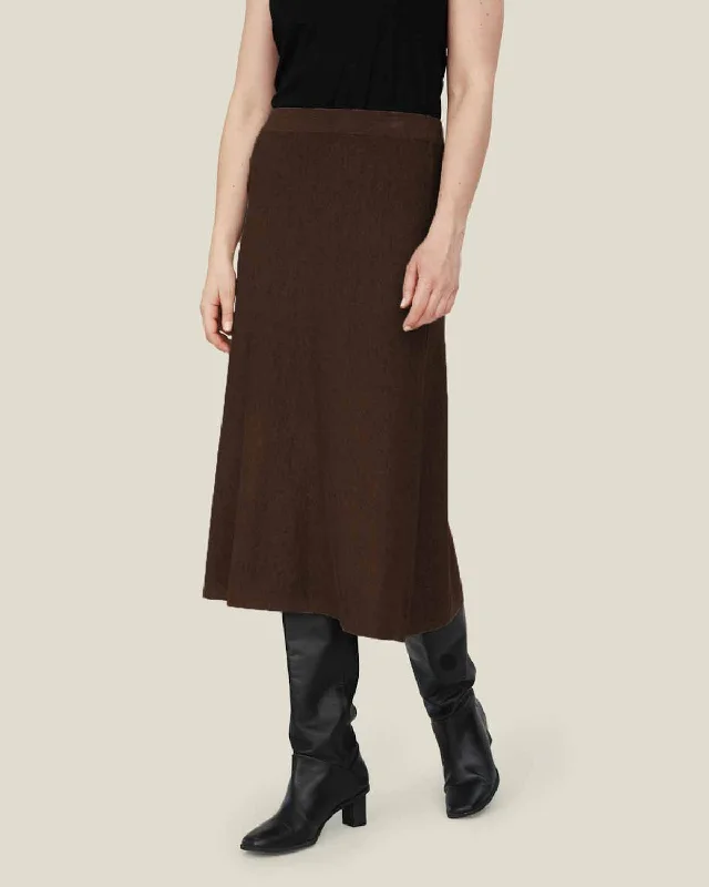Stina Knit Midi Skirt wool skirt warm