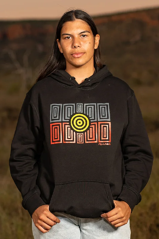 Strong Community Black Premium Cotton Blend Unisex Hoodie Hoodie with Half-Zip Sporty Casual